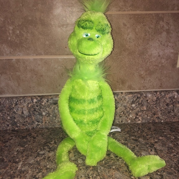 the grinch heart glows grinch plush